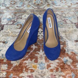 Women’s Steve Madden Royal Blue Wedge heels
